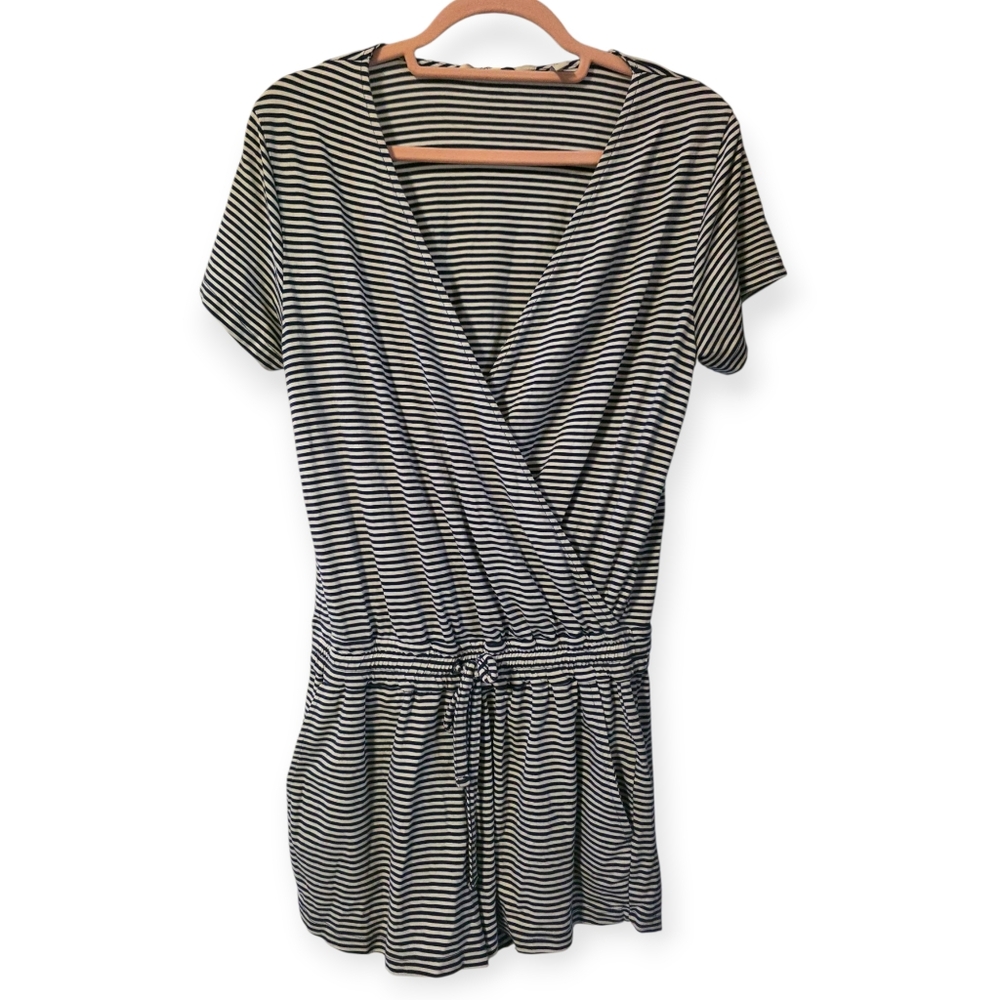 Vineyard Vines Sailor Chic Striped Short Sleeve Romper